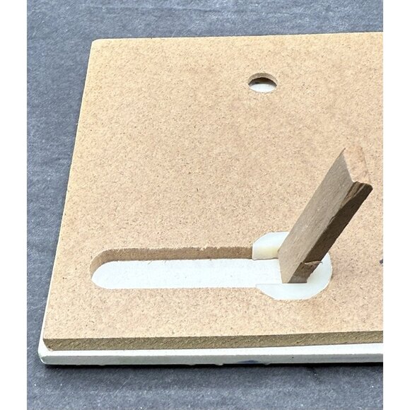 Vintage Ceramic Tile Decor Butterly Flowers Hand Painted 4x4 Wall Mount Backing - Picture 3 of 6